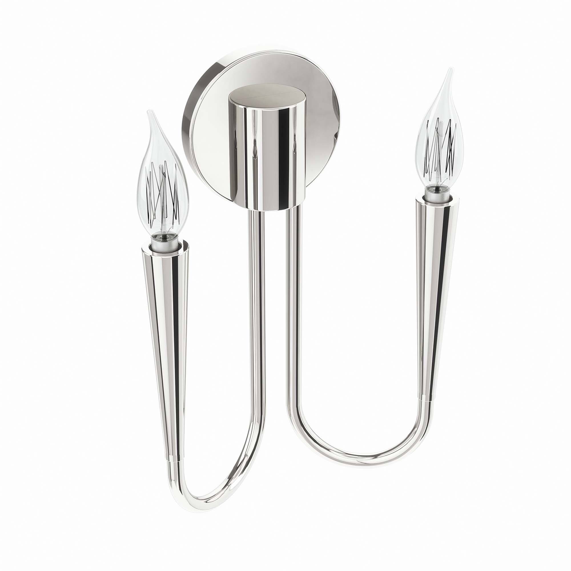 Angle. Modway - Penrose 2-Light Wall Sconce by Modway - Polished Nickel.