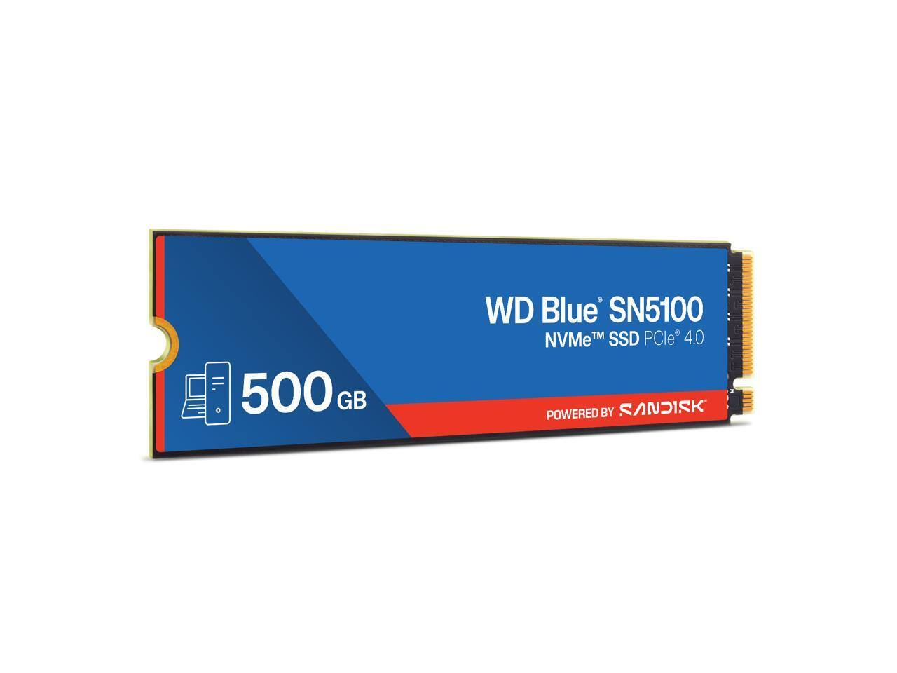 WD Blue SN5100  
500 GB  
NVMe™ SSD PCIe® 4.0  
POWERED BY SANDISK