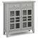 Front. Simpli Home - Acadian Entryway Storage Cabinet - Fog Grey.
