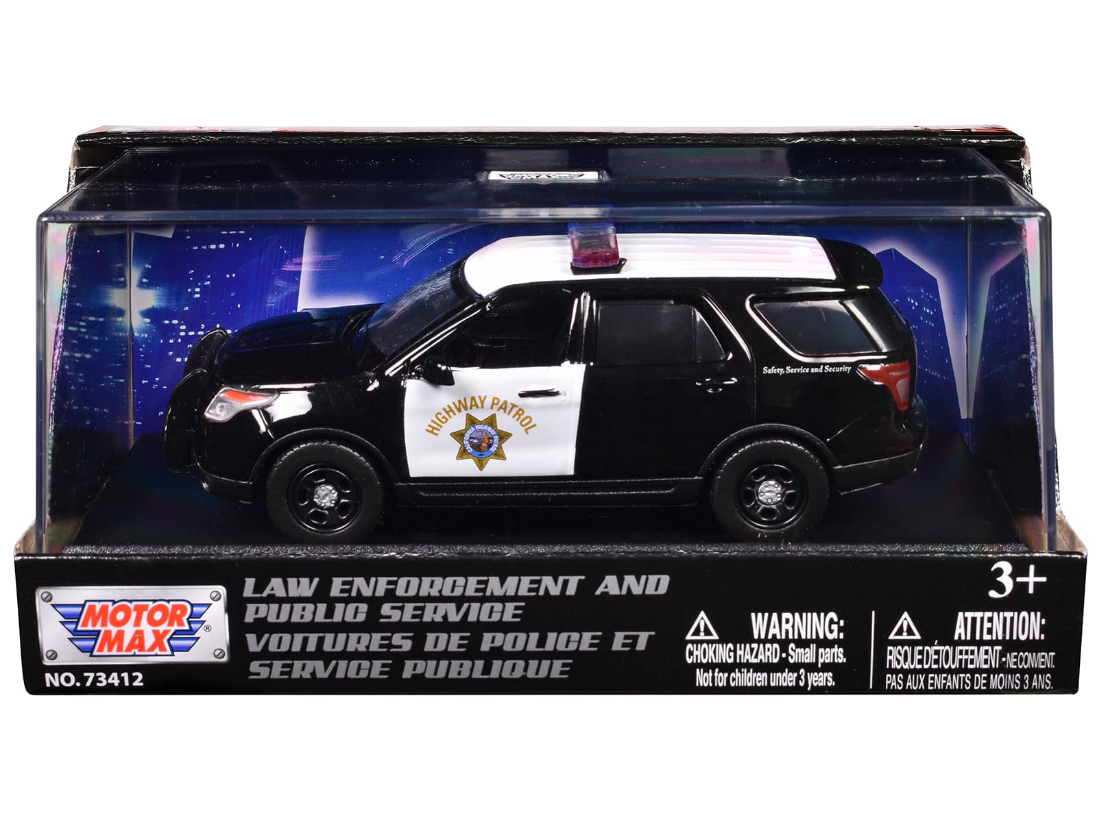 "2015 Ford Police Interceptor Utility ""California Highway Patrol"" Black and White 1/43 Diecast Model Car by Motormax" price history on PriceWatchPro
