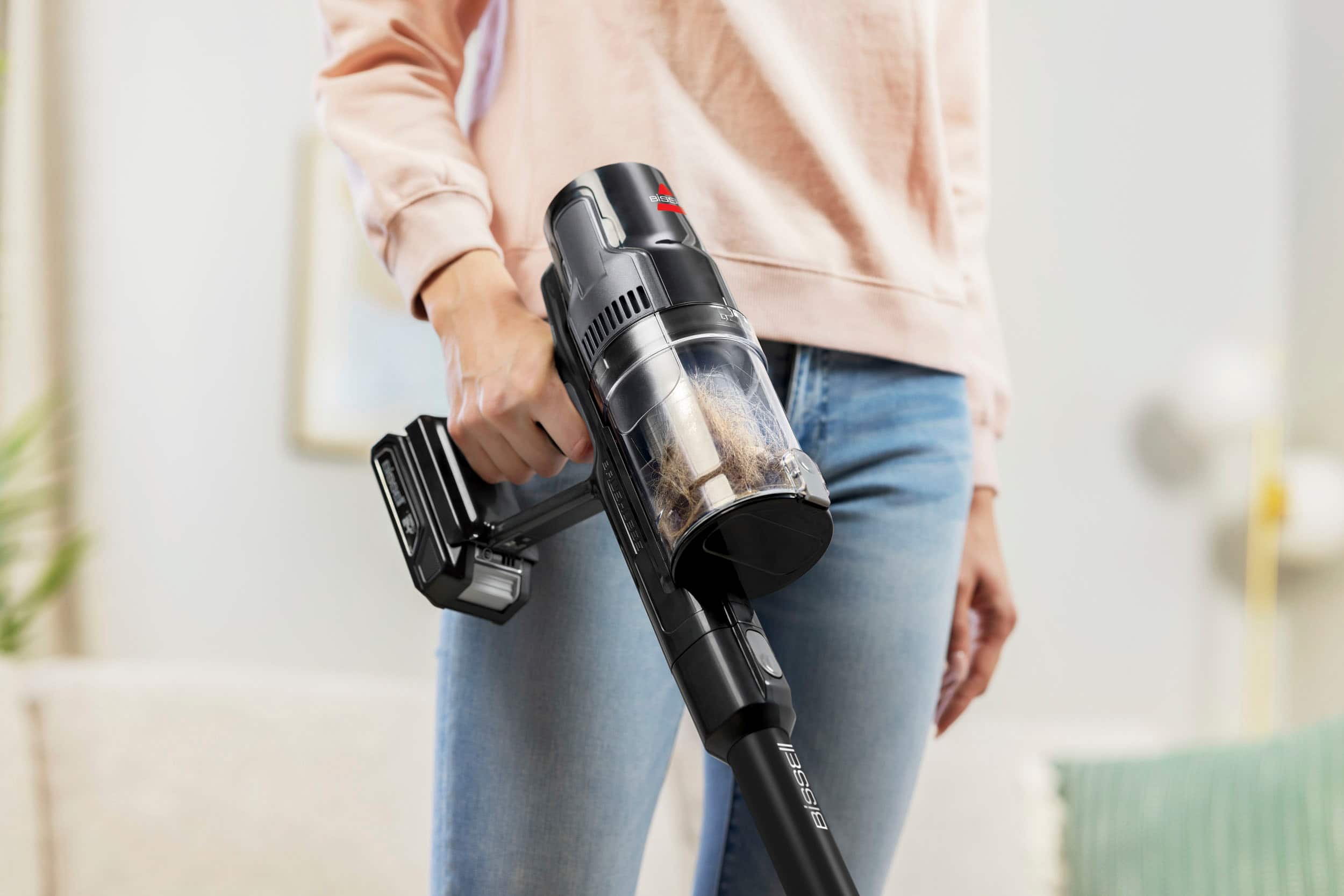 Alt View 16. BISSELL - Cleanview® XR 200W Stick Vacuum - Black with silver accents.