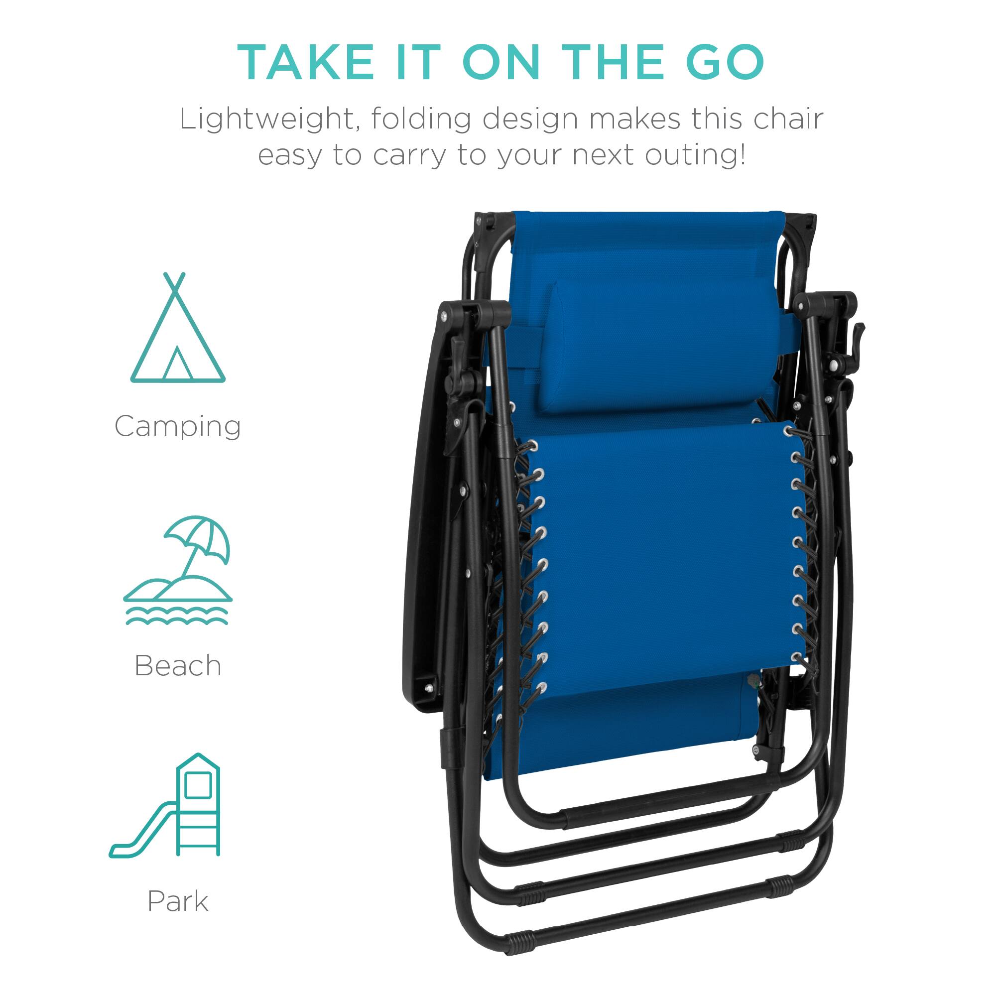 TAKE IT ON THE GO

Lightweight, folding design makes this chair easy to carry to your next outing!

Camping  
Beach  
Park