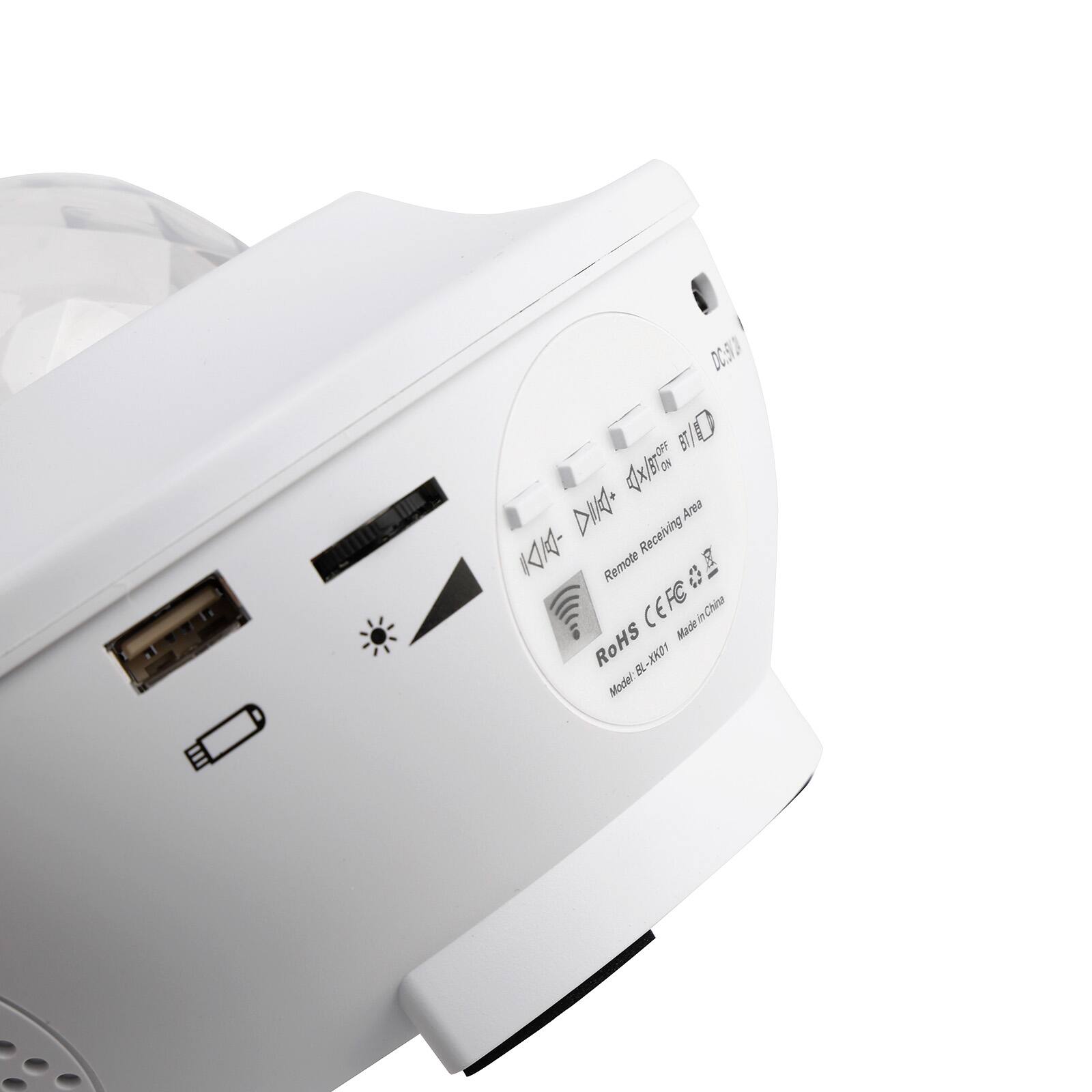 DC 5V BT/ I x/ DN DIA+ Area  
Receiving Remote a E CEFC Made in China  
ROHS  
Model: BL-XK01