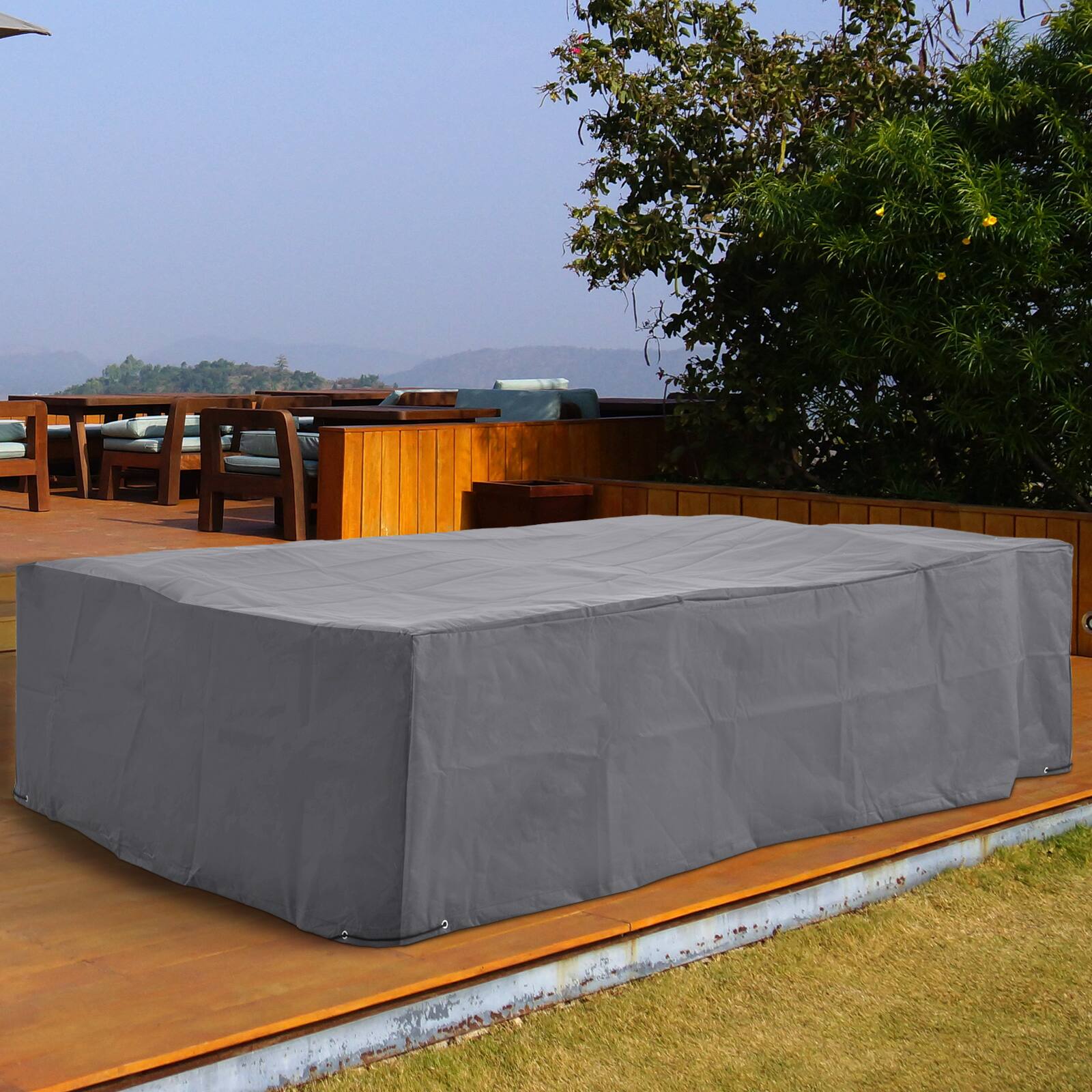 Alt View 1. Outsunny - 97" x 65" x 26" Weatherproof Outdoor Sectional Patio Furniture Cover with Ultimate Weather Protection - Gray.
