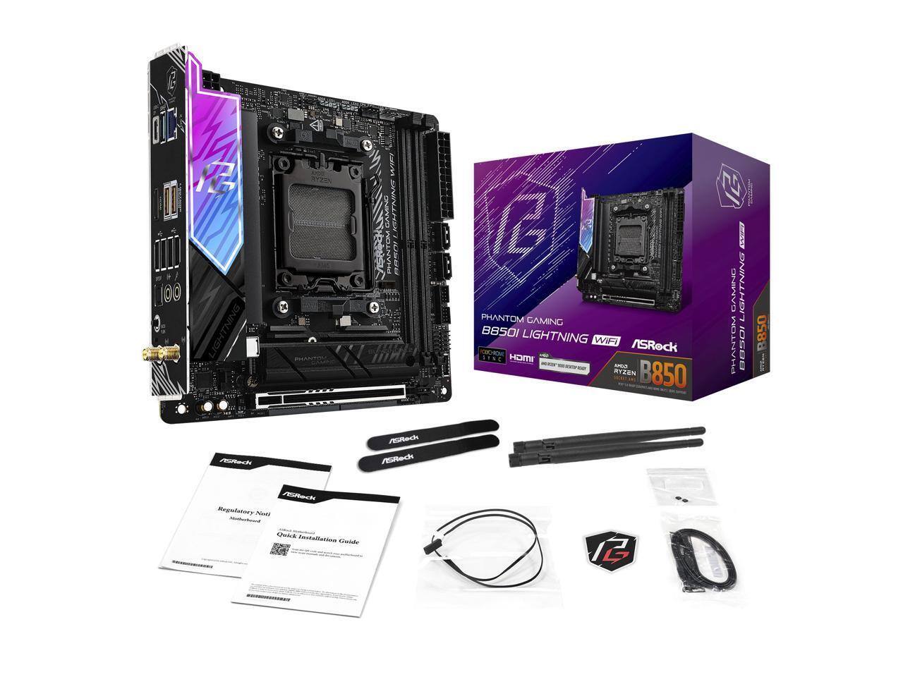 ASRock Phantom Gaming B850I Lightning WiFi  
Regulatory Not!  
Quick Installation Guide
