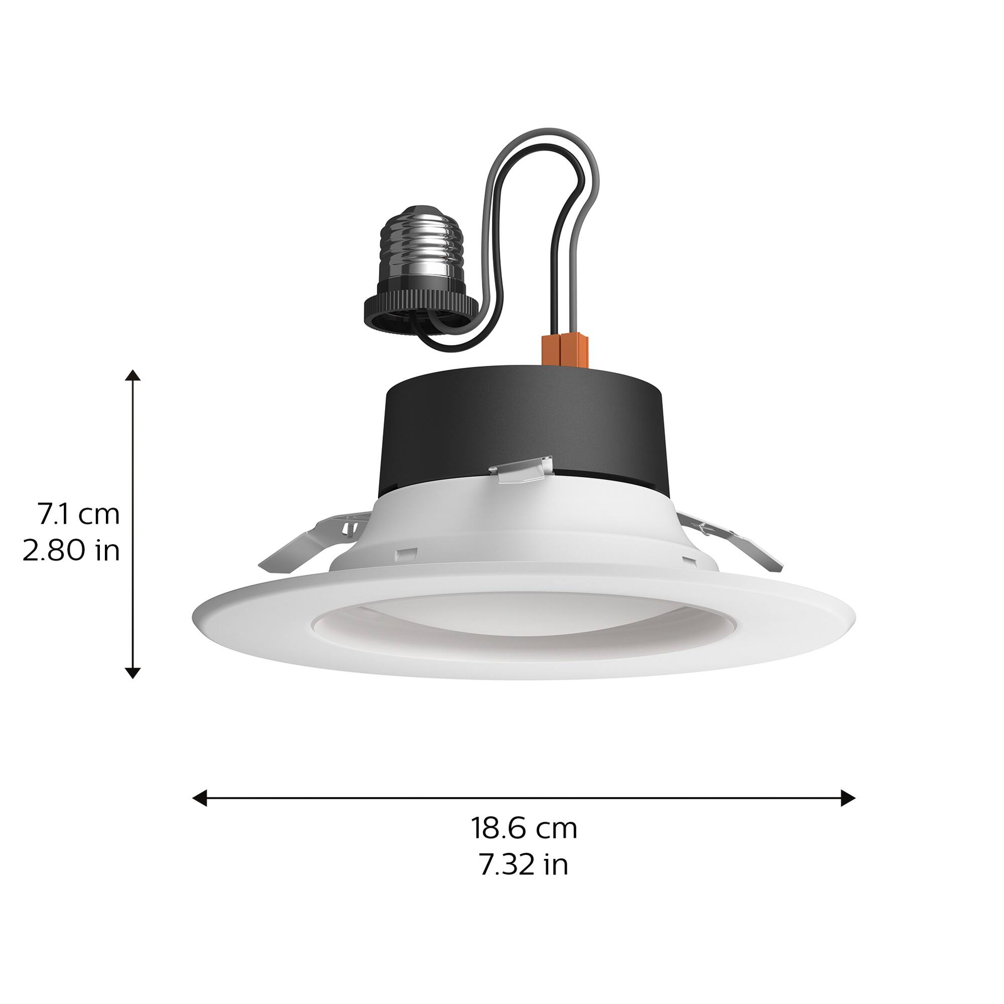 Alt View 12. Philips - Hue Bluetooth 5/6" High Lumen Recessed Downlight - White Ambiance.