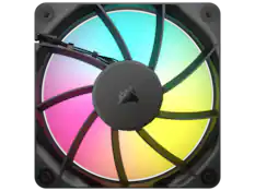 Front. CORSAIR - CORSAIR RS120 ARGB PWM Fan - Daisy-Chain PWM/ARGB - AirGuide Cooling - Magnetic Bearing - RGB.