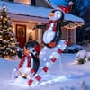 Front. Costway - Costway Lighted Christmas Decoration Penguin with 170 LED Lights for Home Lawn Yard Garden Advent Calendar - Multicolor.