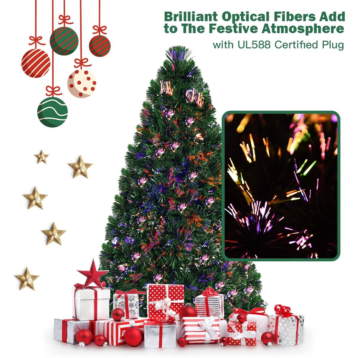 Brilliant Optical Fibers Add to The Festive Atmosphere with UL588 Certified Plug