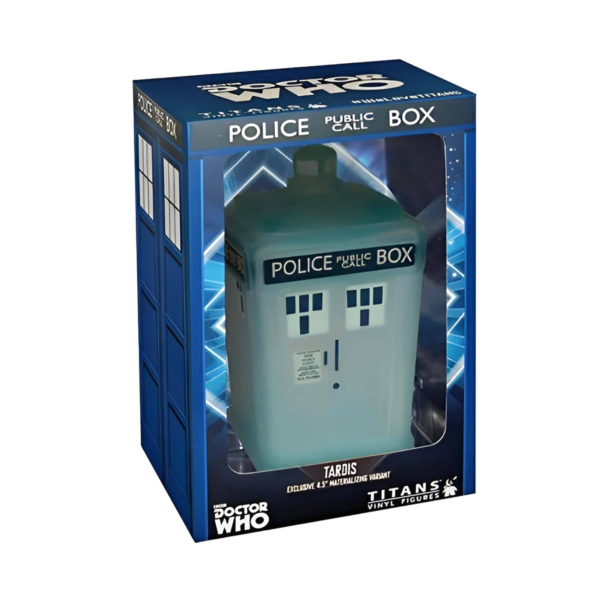 POLICE PUBLIC BOX  
TARDIS  
DOCTOR WHO  
VINYL FIGURES  
TITANS