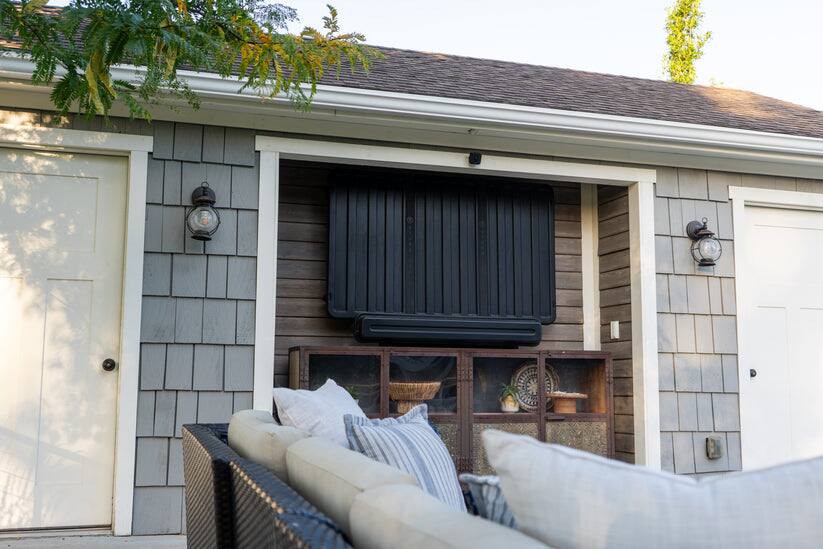 Alt View 2. Storm Shell - Storm Shell Weatherproof 75” Outdoor TV Enclosure - Black.