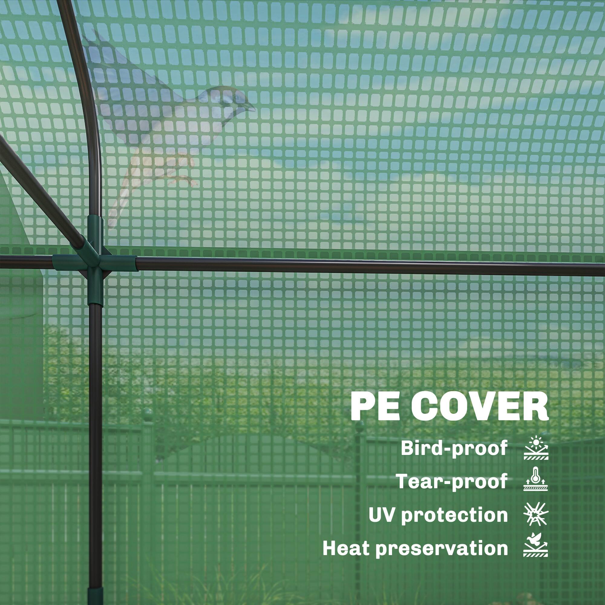 PE COVER  
Bird-proof  
Tear-proof  
UV protection  
Heat preservation