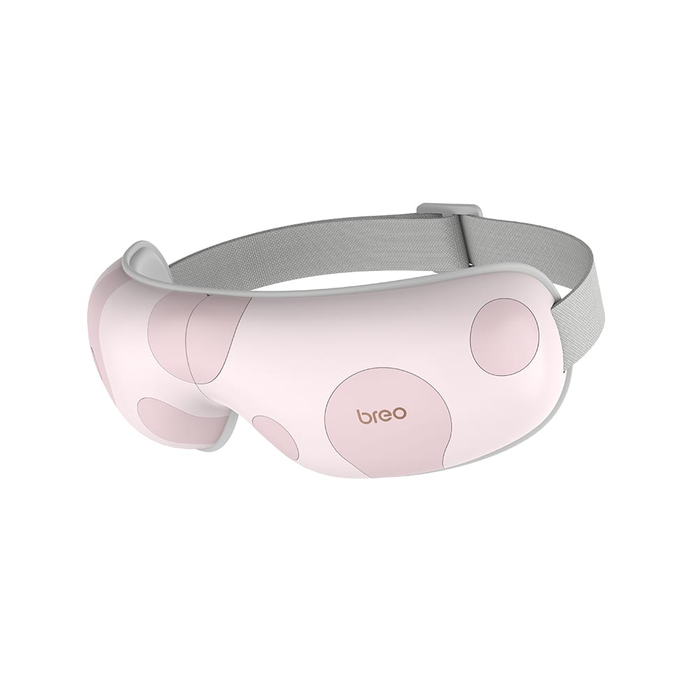 BREO - Foldable Eye Massager, Heat Therapy & Air Compression, Relieve fatigue ,3 Model, Rechargeable, Built-in Music