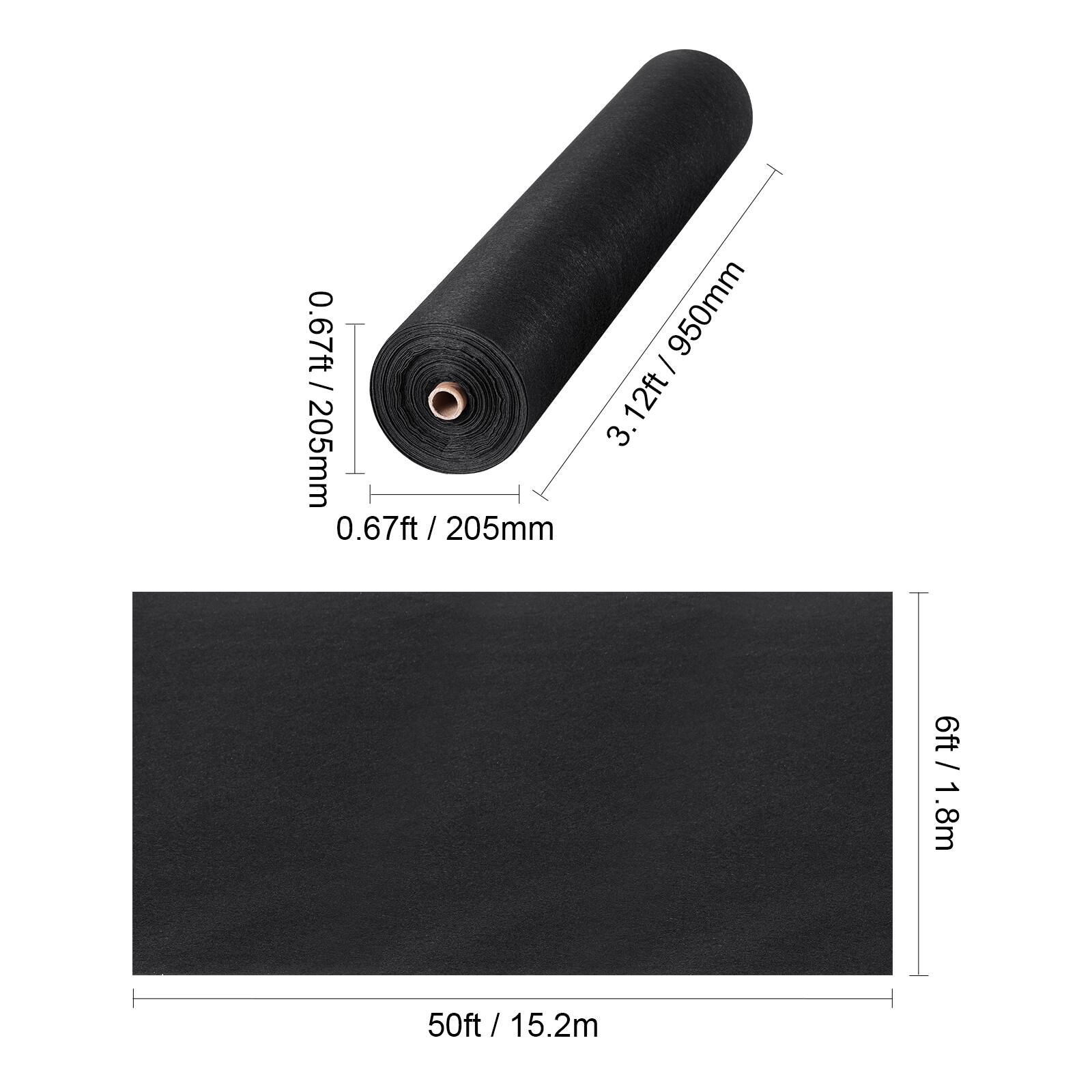 0.67ft / 205mm, 3.12ft / 950mm, 6ft / 1.8m, 50ft / 15.2m