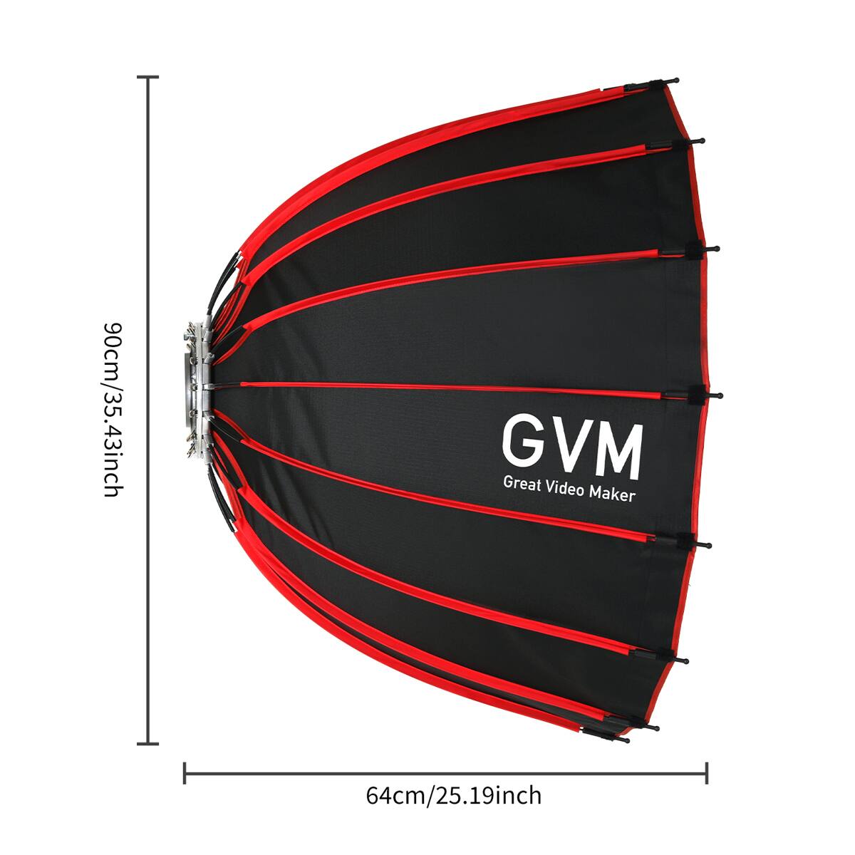 90cm/35.43inch GVM Great Video Maker 64cm/25.19inch