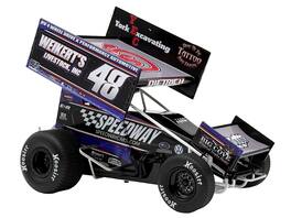 Winged Sprint Car #48 "Weikert's Livestock - Speedway Cars" Gary Kauffman Racing (2025) 1/18 Diecast Model Car by ACME