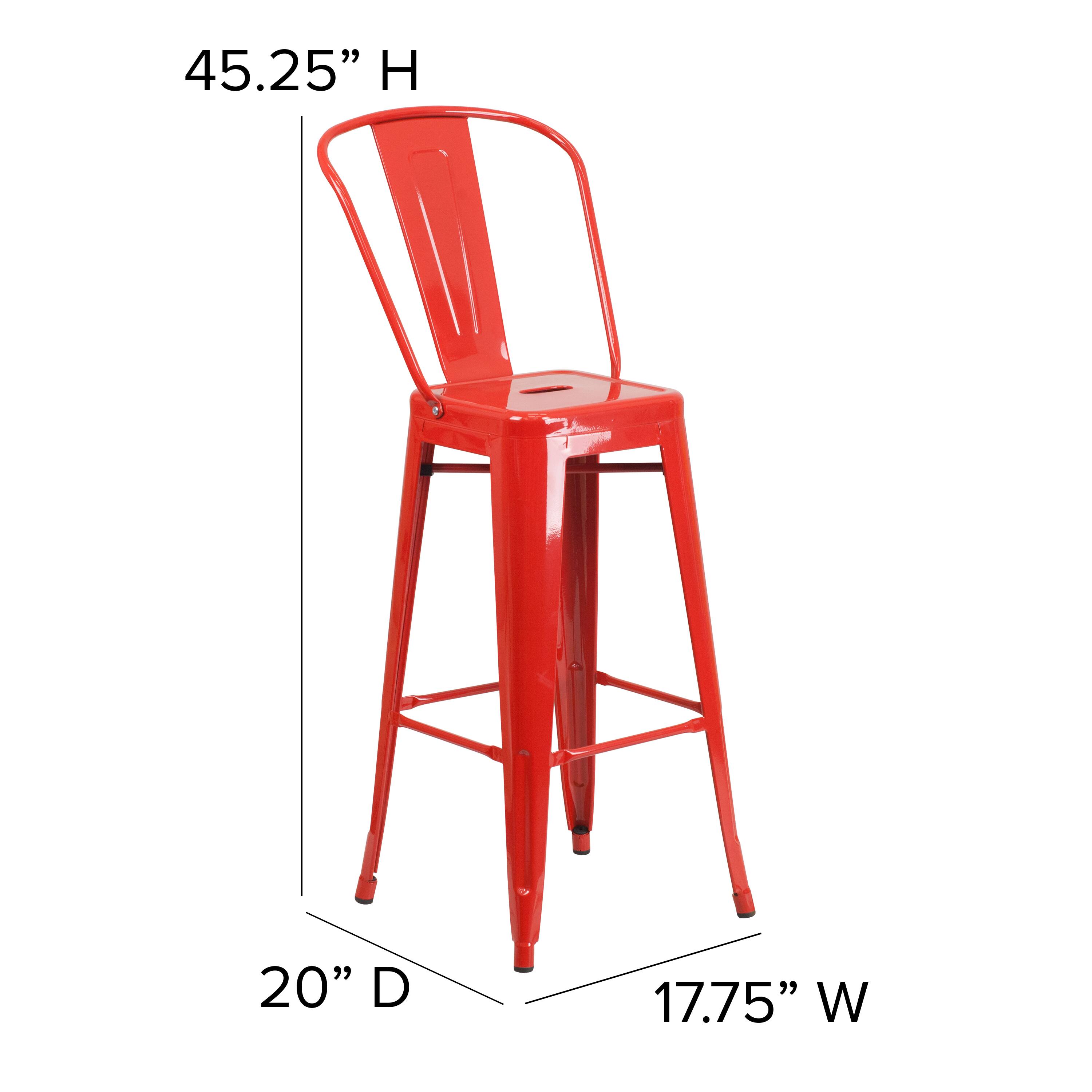 45.25" H  
20" D  
17.75" W