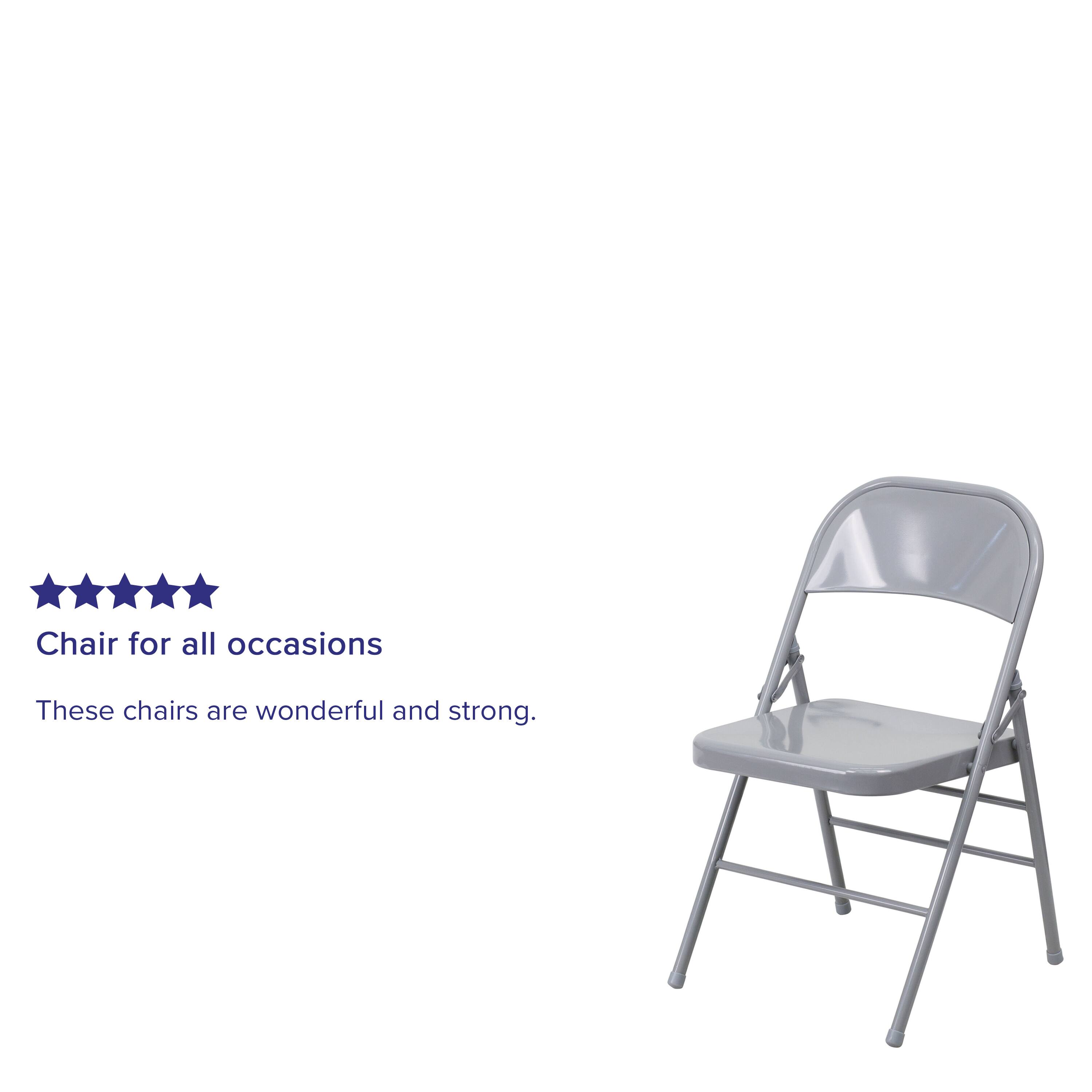 Chair for all occasions  
These chairs are wonderful and strong.
