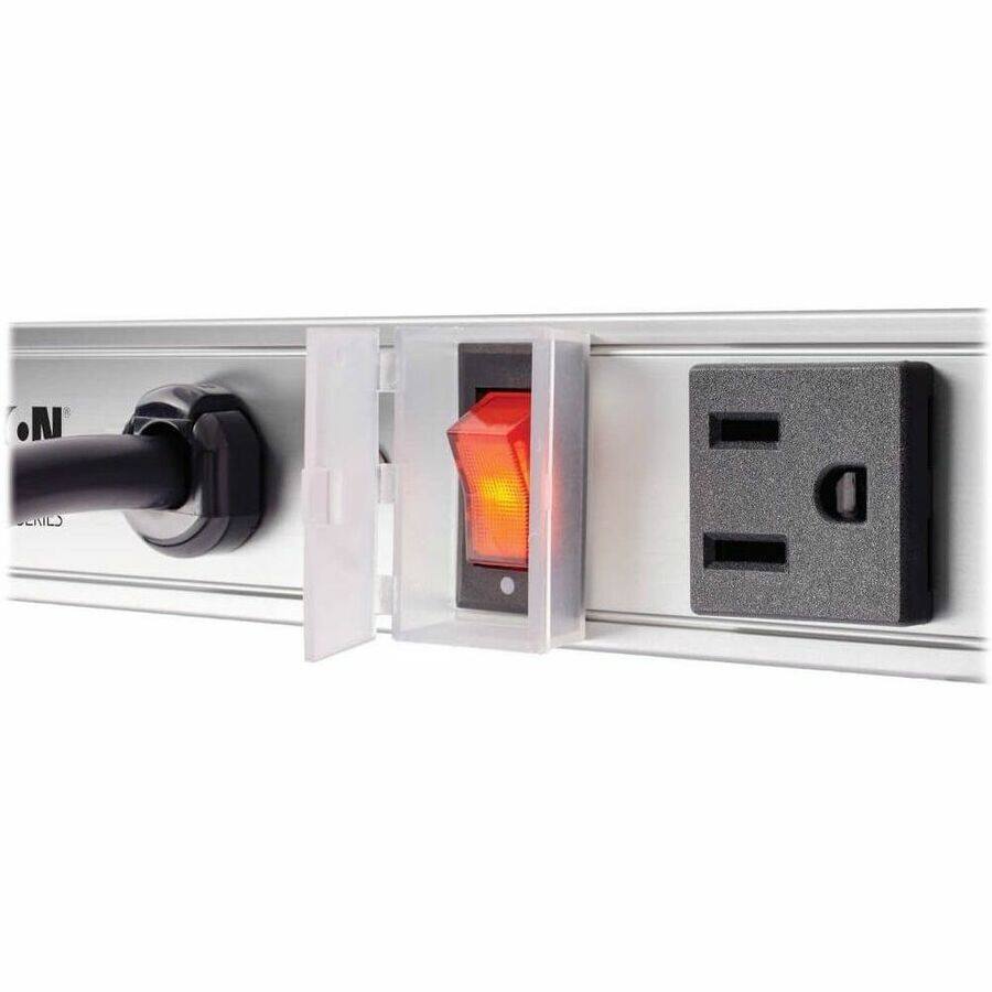 Alt View 1. Tripp Lite - Eaton Tripp Lite Series 24-Outlet Vertical Power Strip, 120V, 20A, L5-20P, 15 ft. (4.57 m) Cord, 72 in. - NEMA L5-20P - Black.