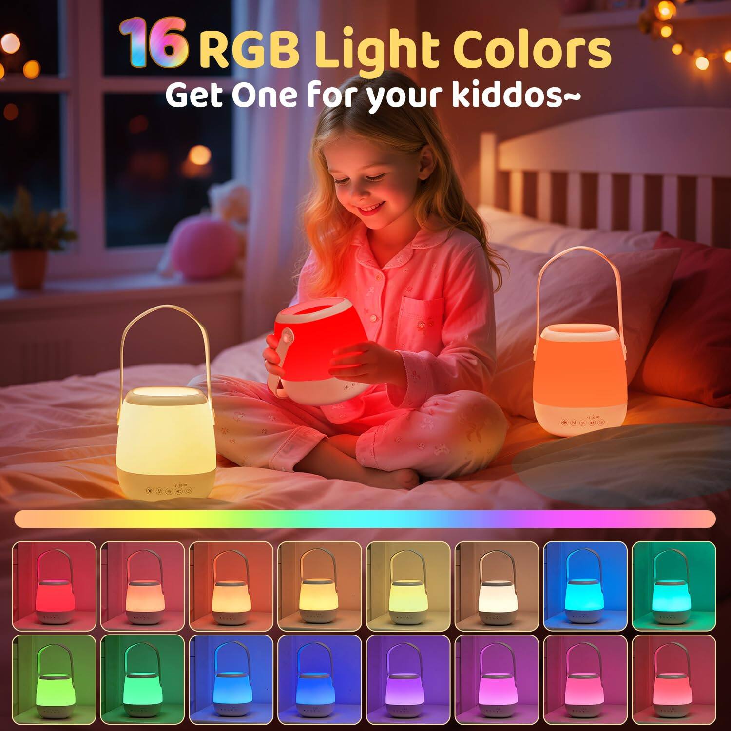 16 RGB Light Colors  
Get One for your kiddos~