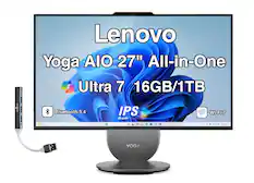 Lenovo Yoga AIO 27" All-in-One Ultra 7 16GB/1TB Bluetooth 5.4 IPS SuperCLEAR Wi-Fi 7