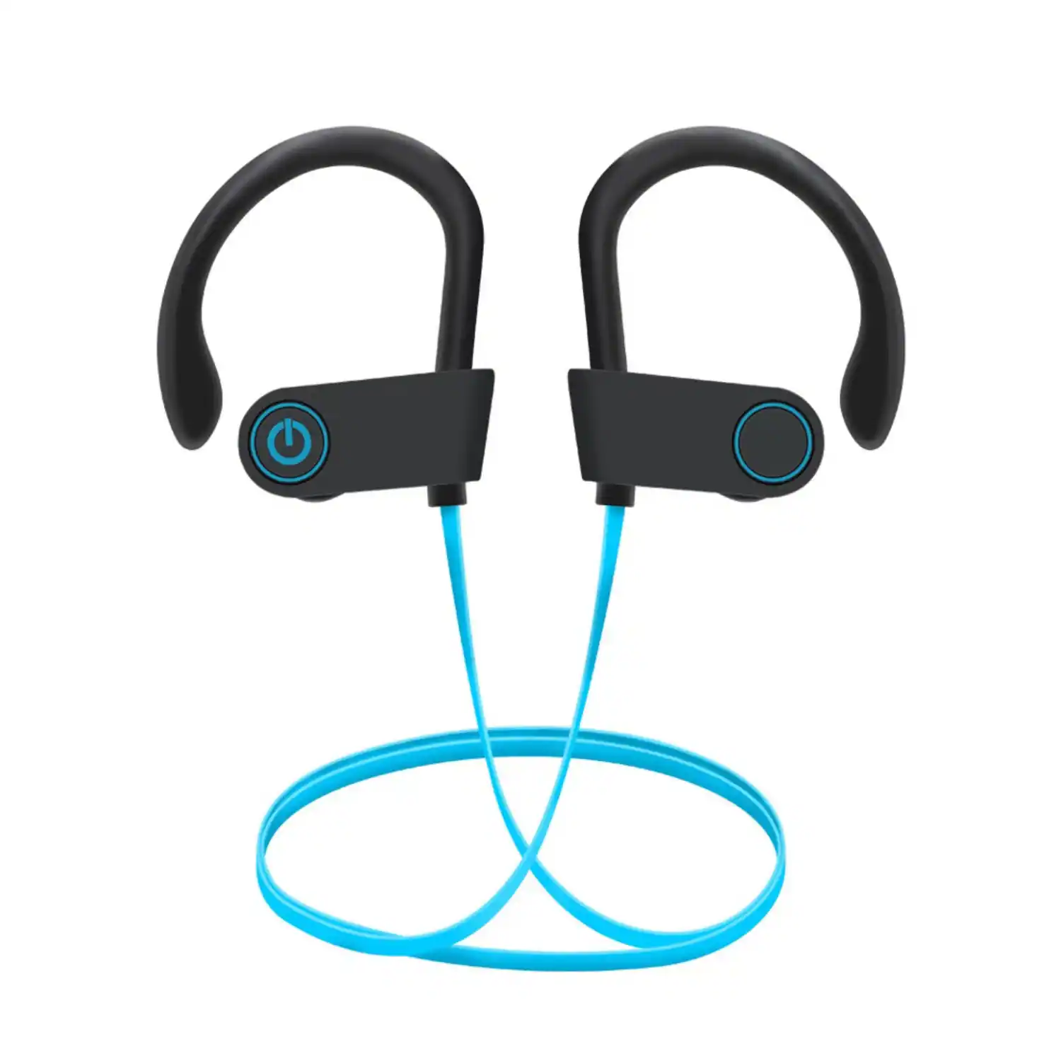 Front. Stock Preferred - Waterproof Bluetooth 5.0 Earbuds Wireless In-Ear Stereo Sport Headphones with Mic Blue.