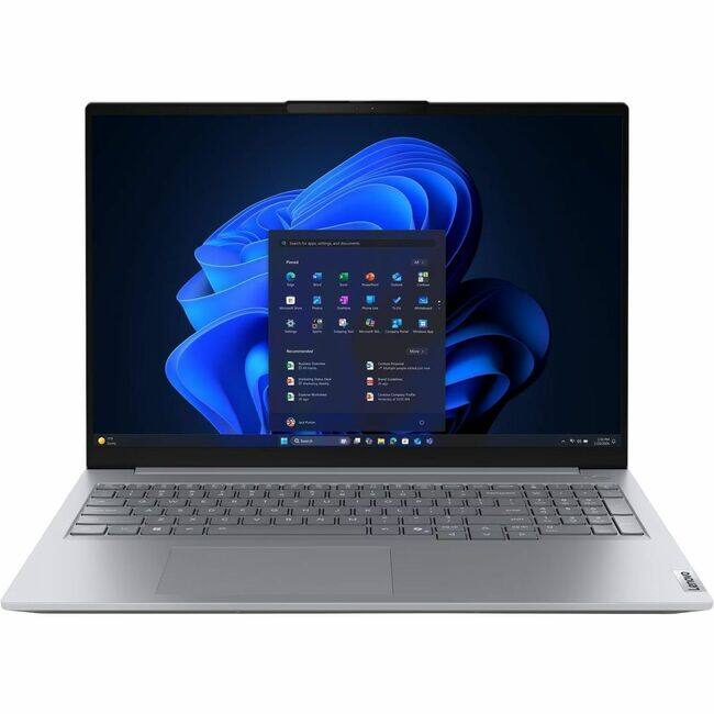 Front. Lenovo - Lenovo ThinkBook 16 G9 AHP 21UT0003US 16" Touchscreen Notebook - WUXGA - 120 Hz - AMD Ryzen 7 250 - 16 GB - 512 GB SSD - Arctic Gray.