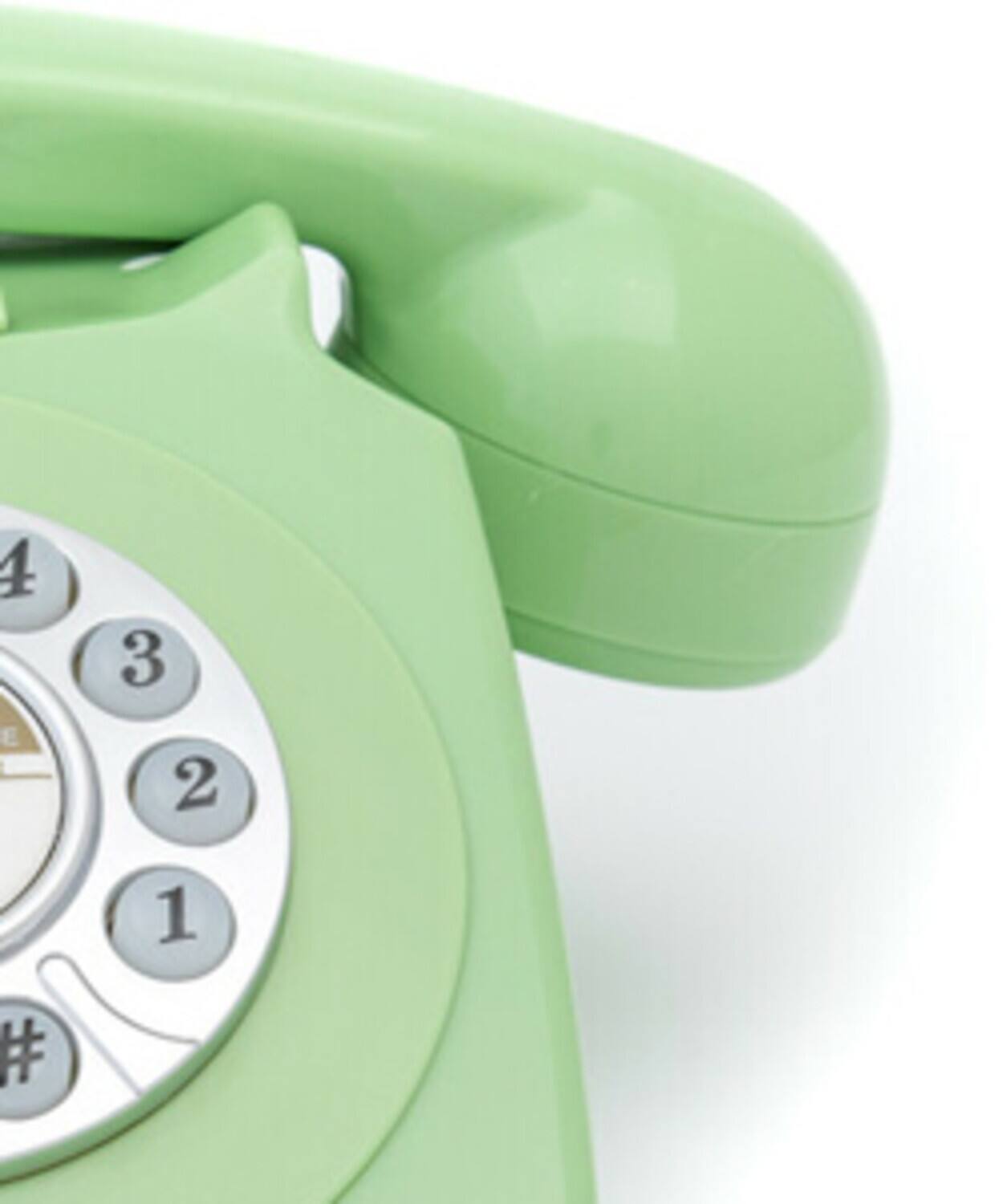 Alt View 3. PopMarket - GPO Retro GPO746DPBGR 746 Desktop Push Button Telephone - Green   - MISC ACCESSORY - Green.