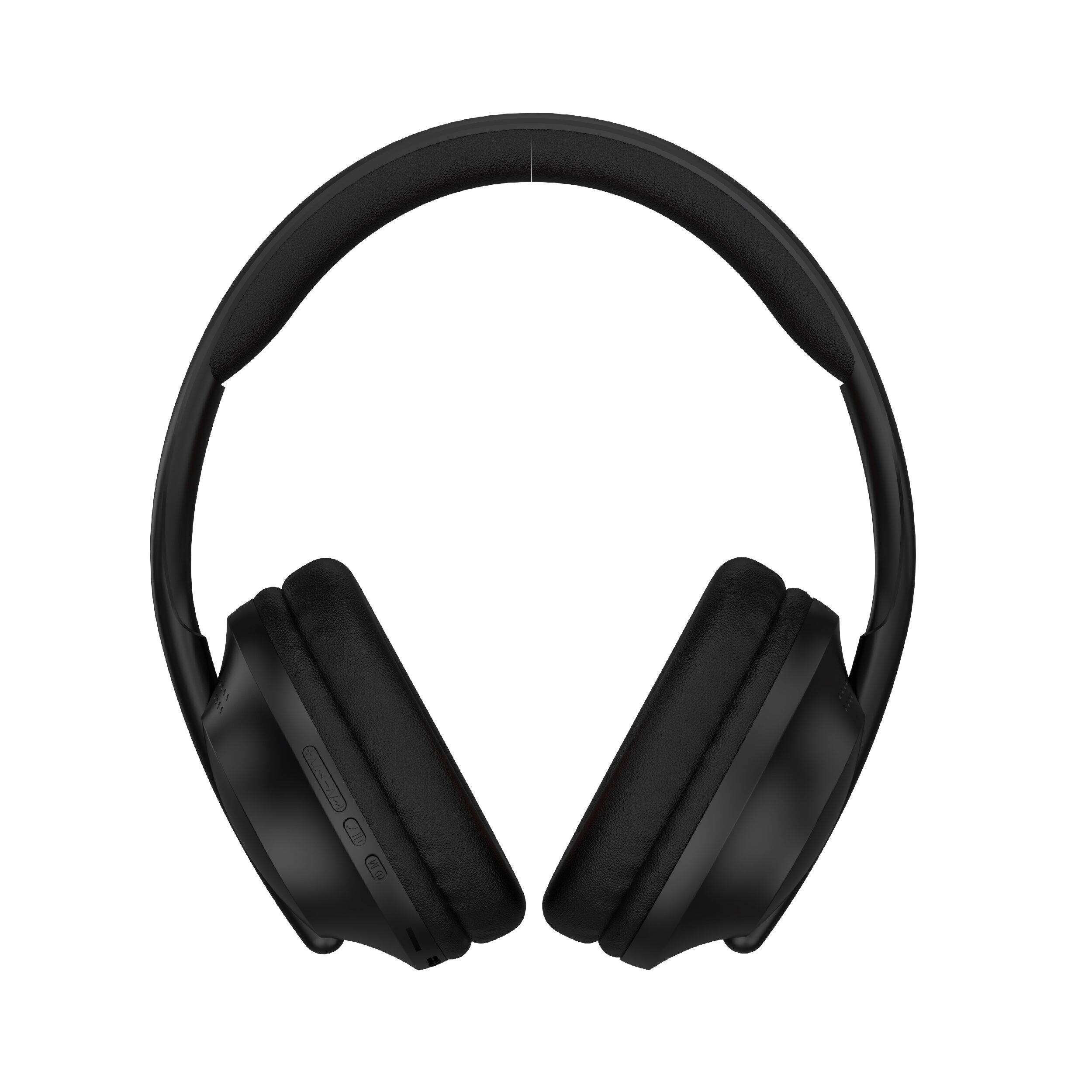 Angle. RCA - Wave-55 Wireless Over-Ear Bluetooth Headphones, 12H Playtime - Matt Black.