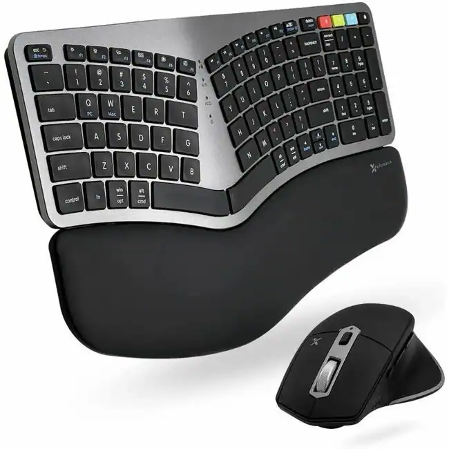 Macally - X9 Performance Keyboard and Mouse - Scissors Wireless Bluetooth/RF 2.40 GHz Keyboard - Wireless Bluetooth/RF Mou - Unknown