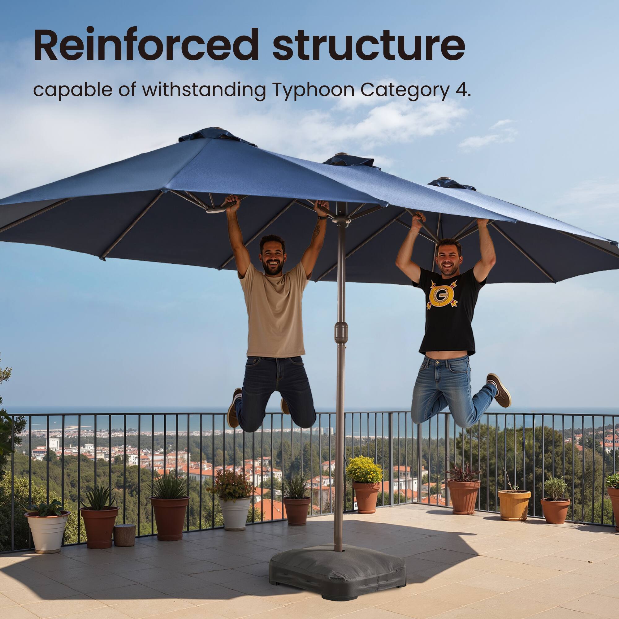 Reinforced structure capable of withstanding Typhoon Category 4.