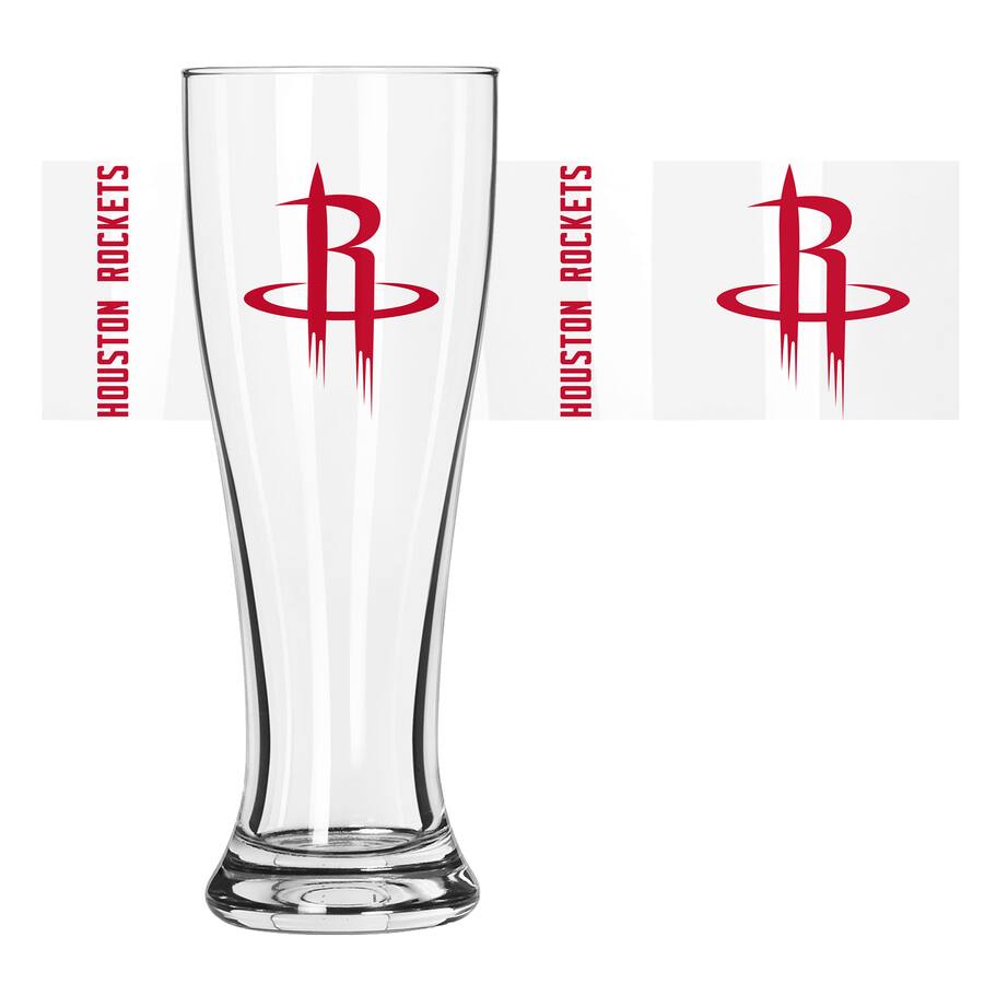 Howlers Rockets Logo Brands Houston Rockets 16oz. Game Day Pilsner Glass Multicolor ...