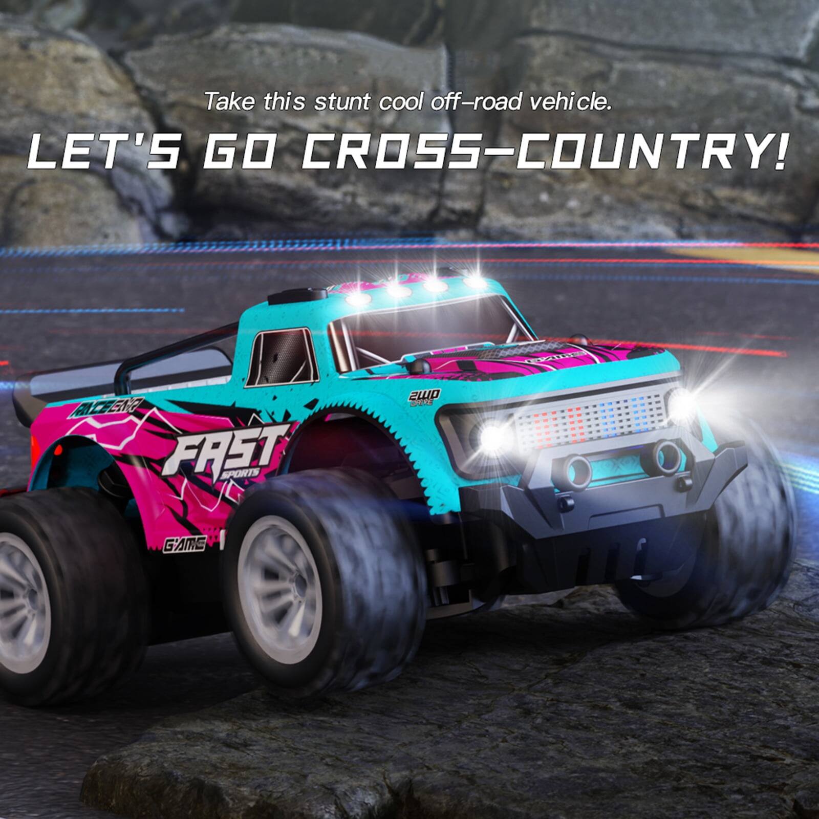 Take this stunt cool off-road vehicle.  
LET'S GO CROSS-COUNTRY!  

LOWLIA ACEENO FRET SPORTS 2wD mZ G'AMS