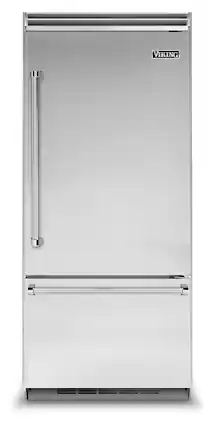 Viking - 5 Series Quiet Cool 20.4 Cu. Ft. Bottom-Freezer Built-In Refrigerator - Stainless Steel