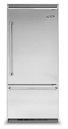 Front. Viking - 5 Series Quiet Cool 20.4 Cu. Ft. Bottom-Freezer Built-In Refrigerator - Stainless.