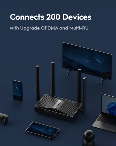 Cudy BE3600 Dual Band Wi Fi 7 Router, Lightning Fast Speeds