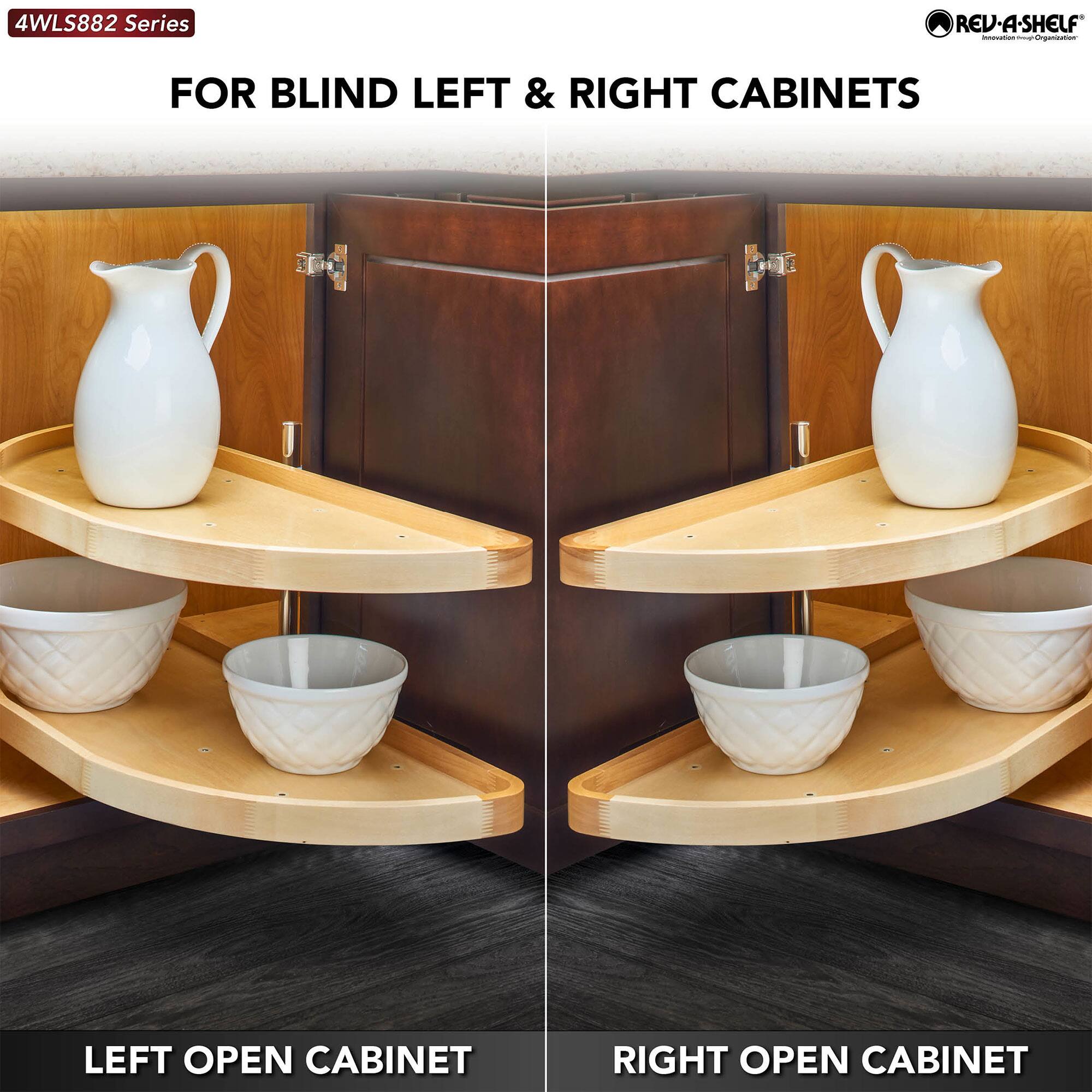 4WLS882 Series

FOR BLIND LEFT & RIGHT CABINETS

LEFT OPEN CABINET

RIGHT OPEN CABINET