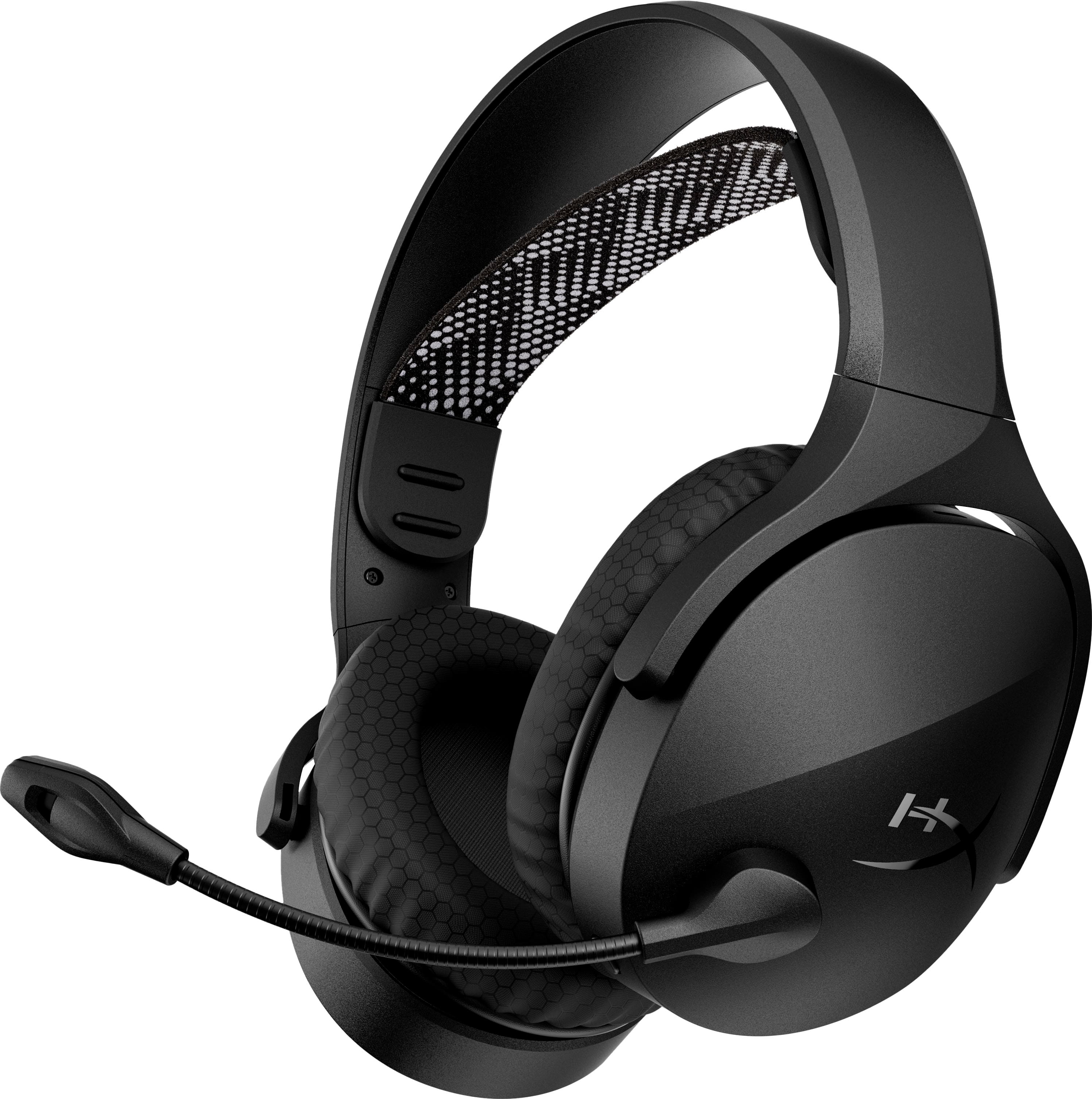 HyperX - Cloud Jet Dual Wireless Gaming Headset for PC, Mac, PS5, PS4, and Mobile - Black - Front_Zoom