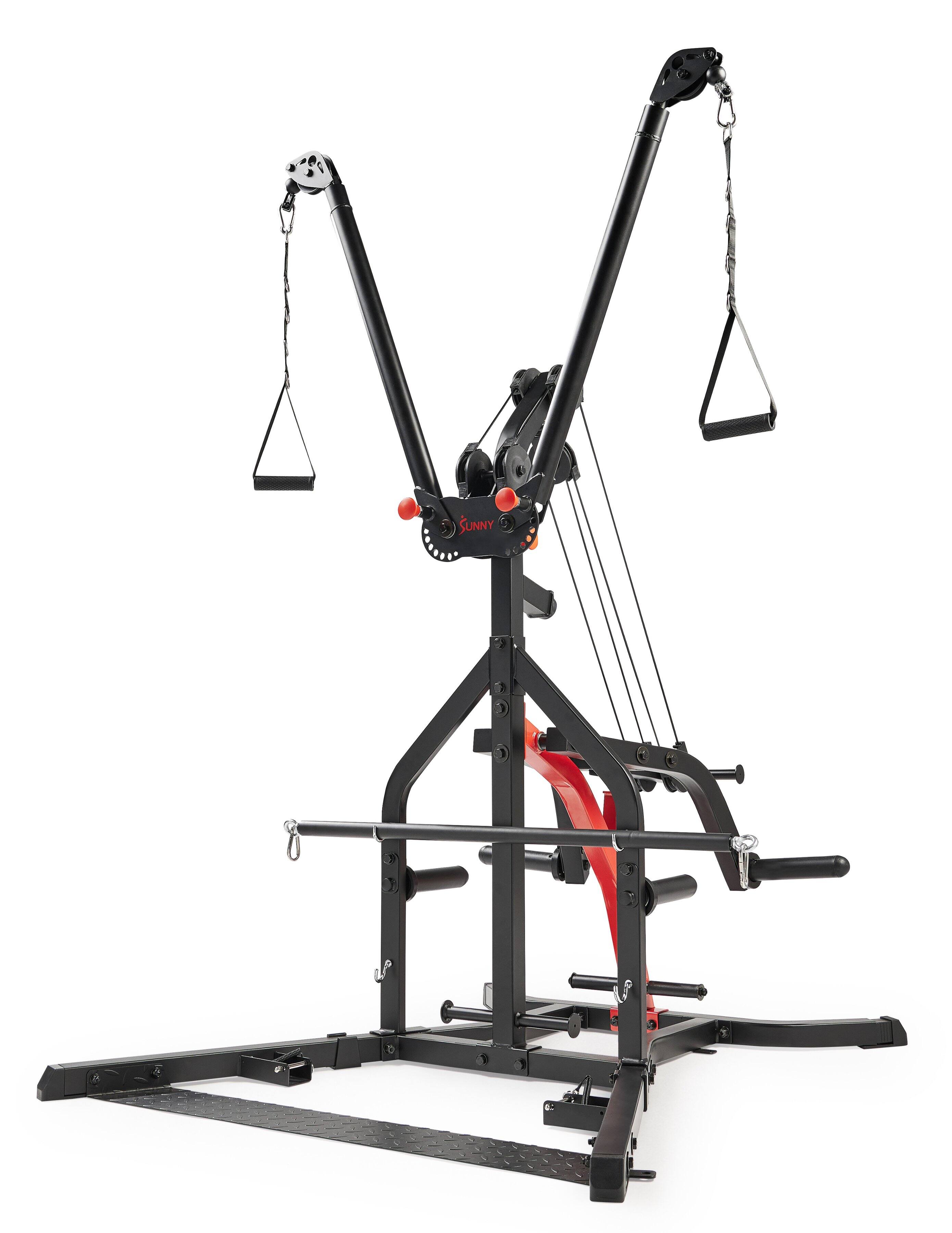 Left. Sunny Health & Fitness - Multifunctional Strength Training Home Gym - Black.