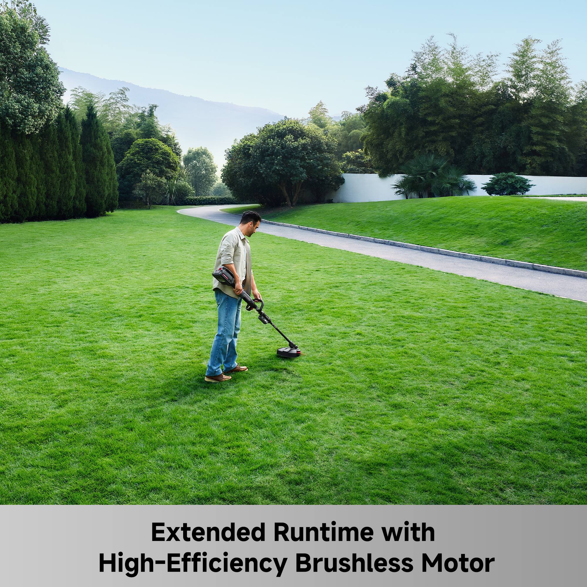 Extended Runtime with High-Efficiency Brushless Motor