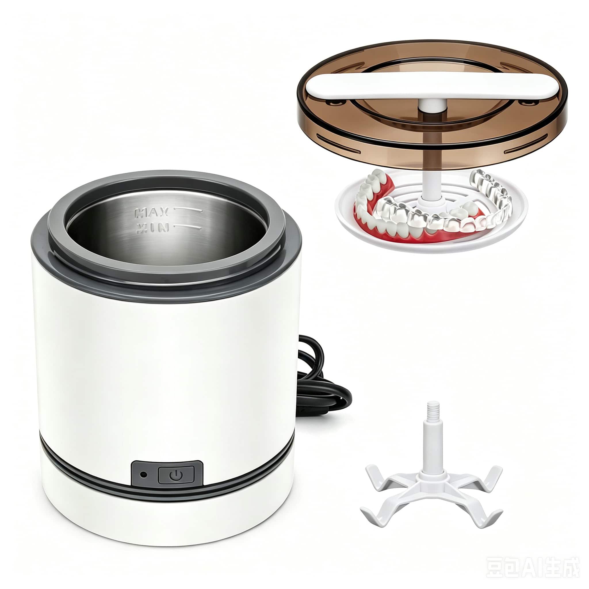 PRIMEPLUS - Portable Ultrasonic Cleaner, 42kHz 30W Sonic Jewelry Retainer Cleaning Machine with SUS304 Stainless Steel Tank, 7.4OZ price history on PriceWatchPro