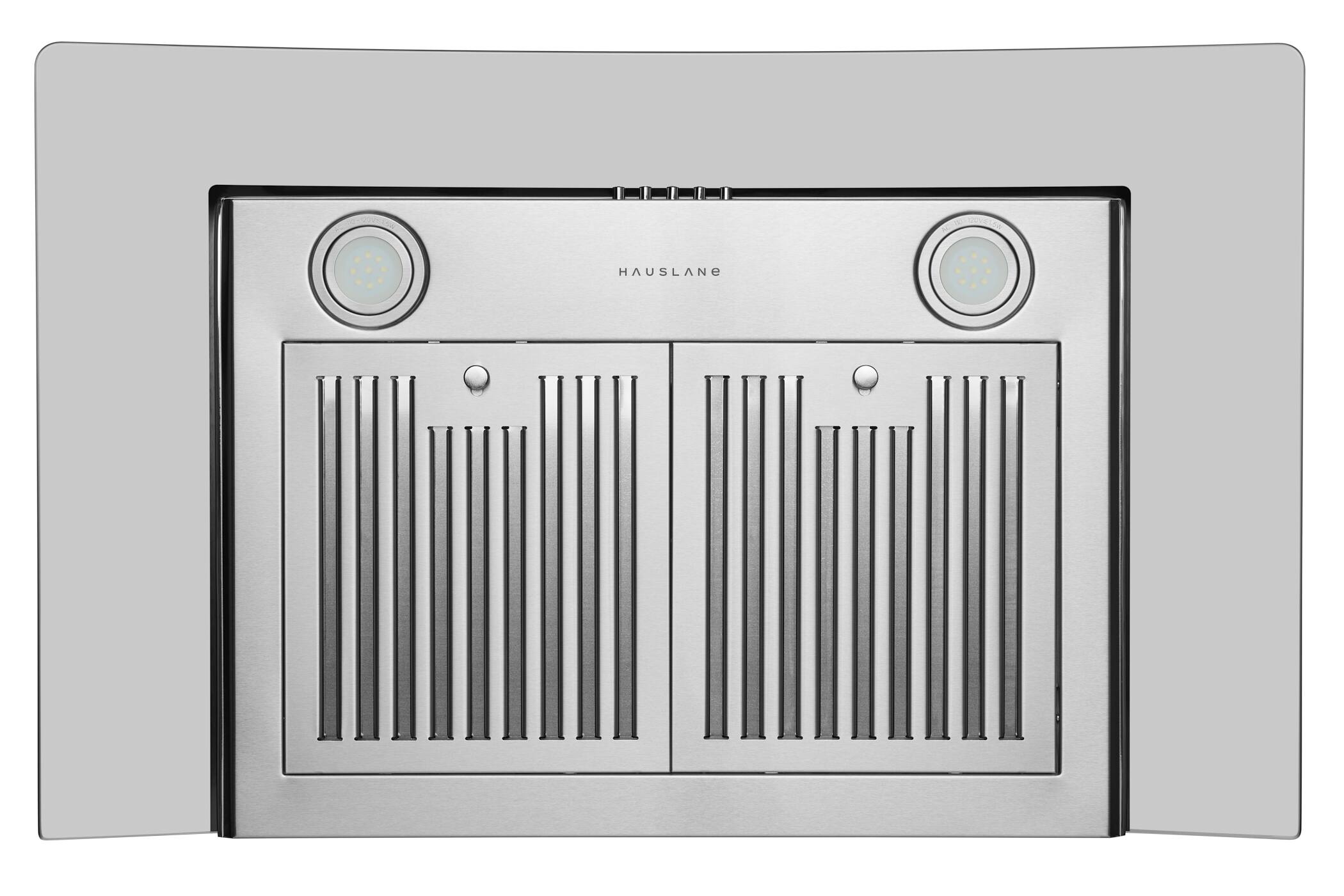 Alt View 4. Hauslane - Hauslane WM-600 30-in Convertible Stainless Steel Wall-Mounted Range Hood - Silver.