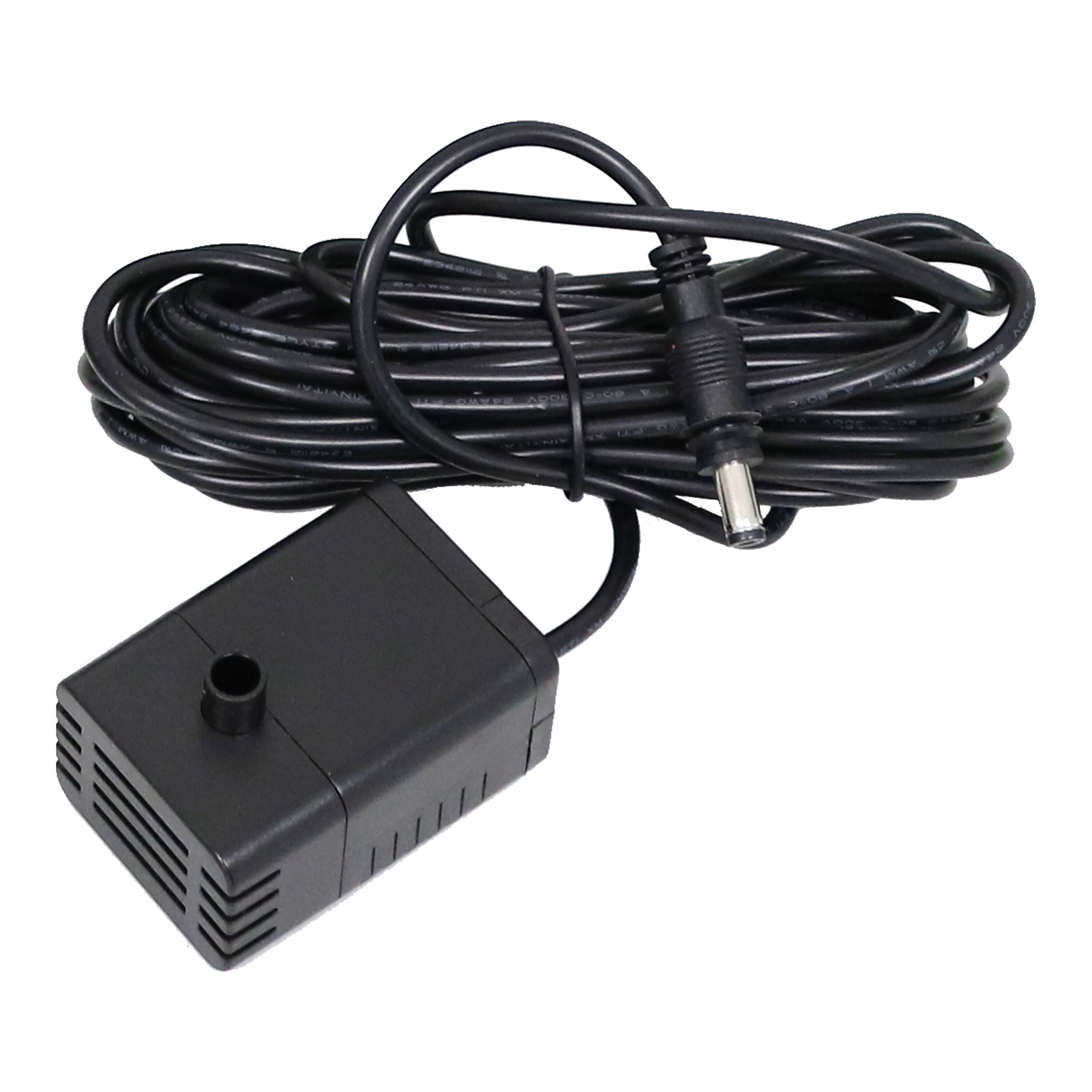 Alt View 3. Sunnydaze - 65 GPH Solar Pump and Panel Kit with Battery Pack - 47 in Lift - Black.