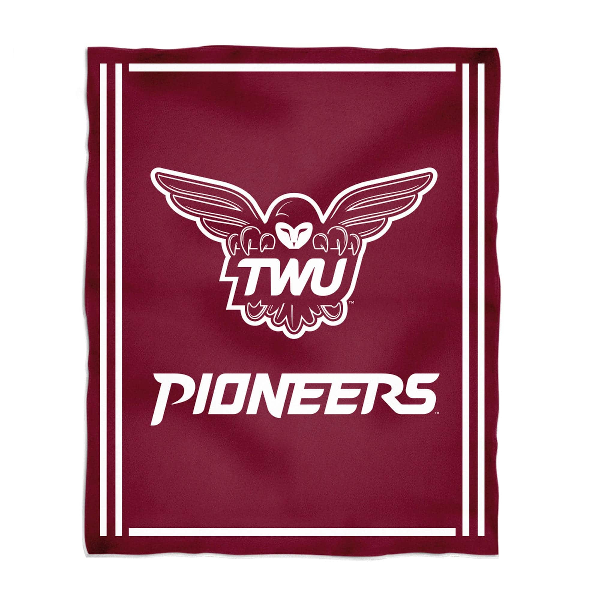 Vive La Fete - Texas Woman's Pioneers 36'' x 48'' Big Mascot Blanket - Maroon