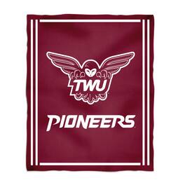Vive La Fete - Texas Woman's Pioneers 36'' x 48'' Big Mascot Blanket - Maroon