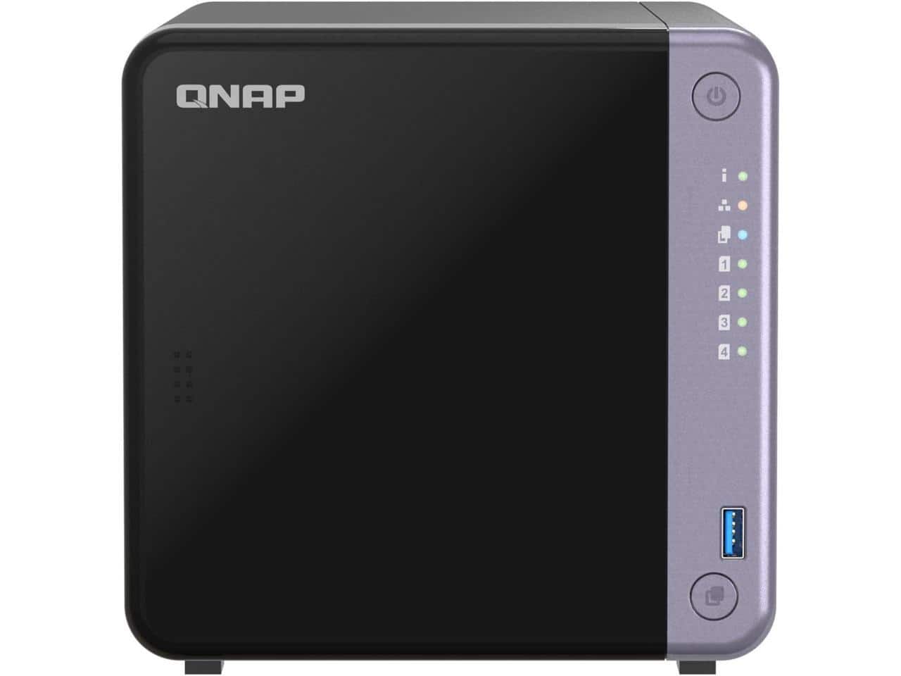 QNAP - TS-432X-4G-US 4 Bay 10GbE Desktop NAS with ARM Alpine AL524 Quad-core Processor and 4 GB DDR4 RAM (Diskless)