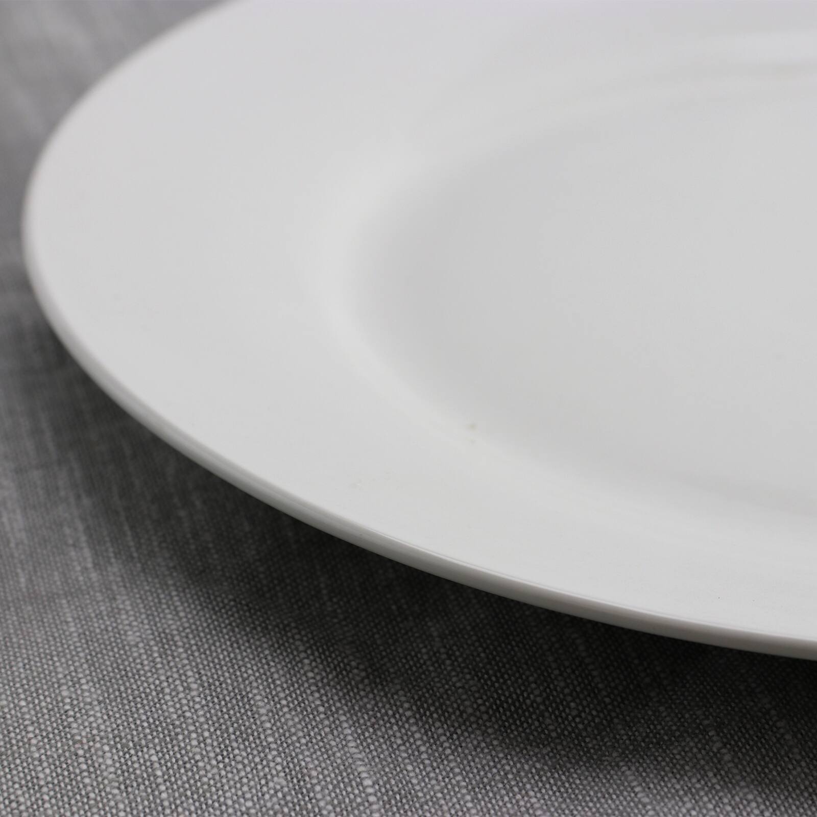 Alt View 2. Gibson - Gibson Home Noble Court 10.5" Dinner Plate Set in White, Set of 12 - White.