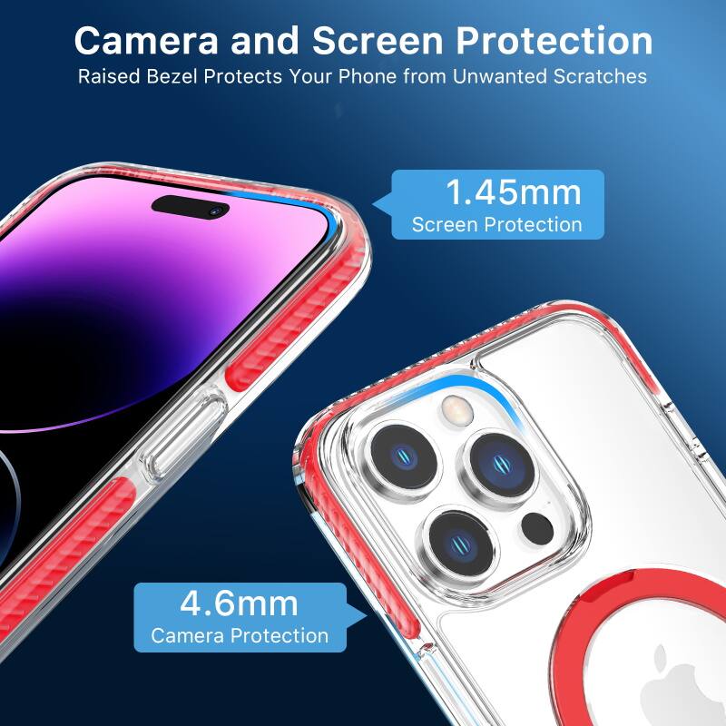 Camera and Screen Protection
Raised Bezel Protects Your Phone from Unwanted Scratches
1.45mm Screen Protection
4.6mm Camera Protection
