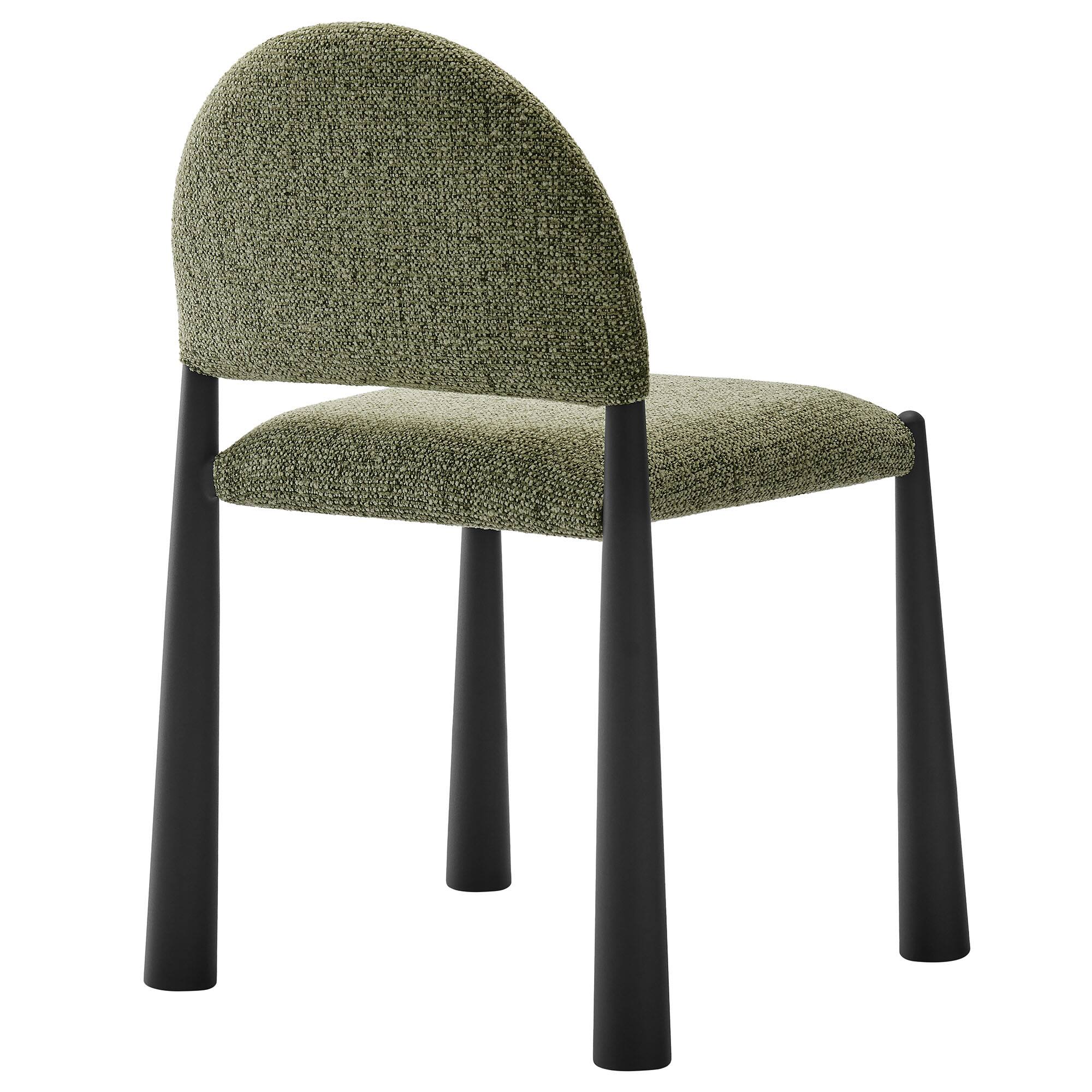 Alt View 2. Modway - Hayley Upholstered Fabric Dining Side Chair by Modway - Green.