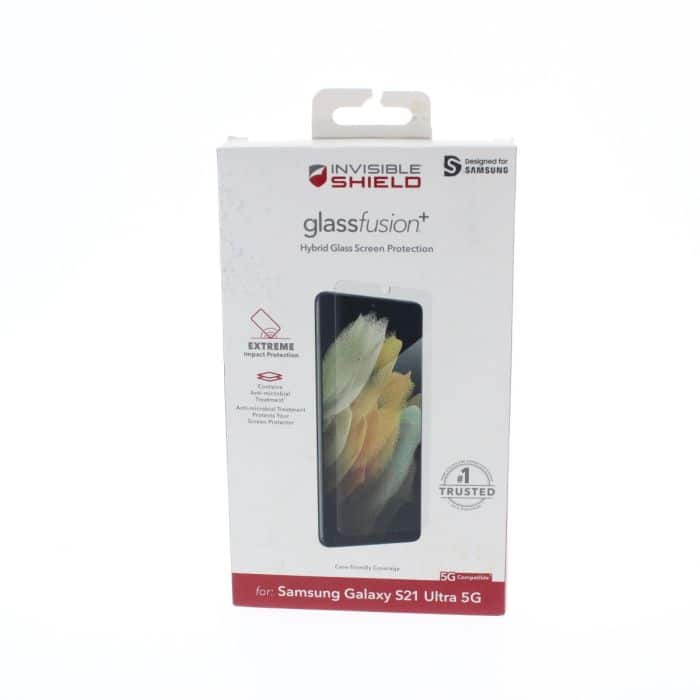 ZAGG - Screen Protector FIT SamsungGalaxy S21 Ultra 5G Glassfusion+ (ZAG200307502-V) - Clear